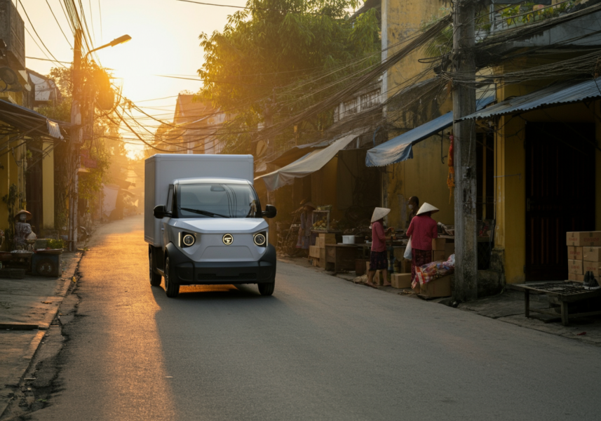 Cấu trúc truyền động điện một cấp xe GK48-EV