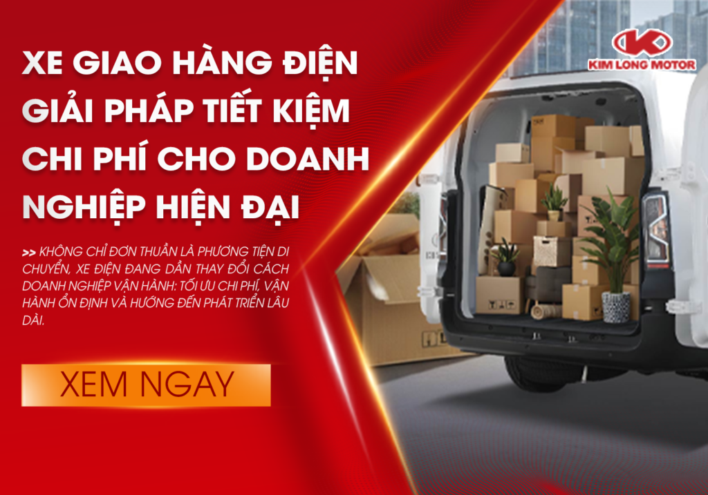 Xe van điện GK48-EV giao hàng tiết kiệm chi phí