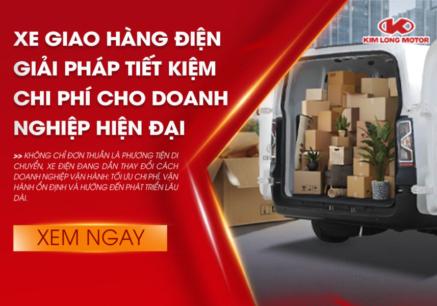 Xe van điện GK48-EV giao hàng tiết kiệm chi phí