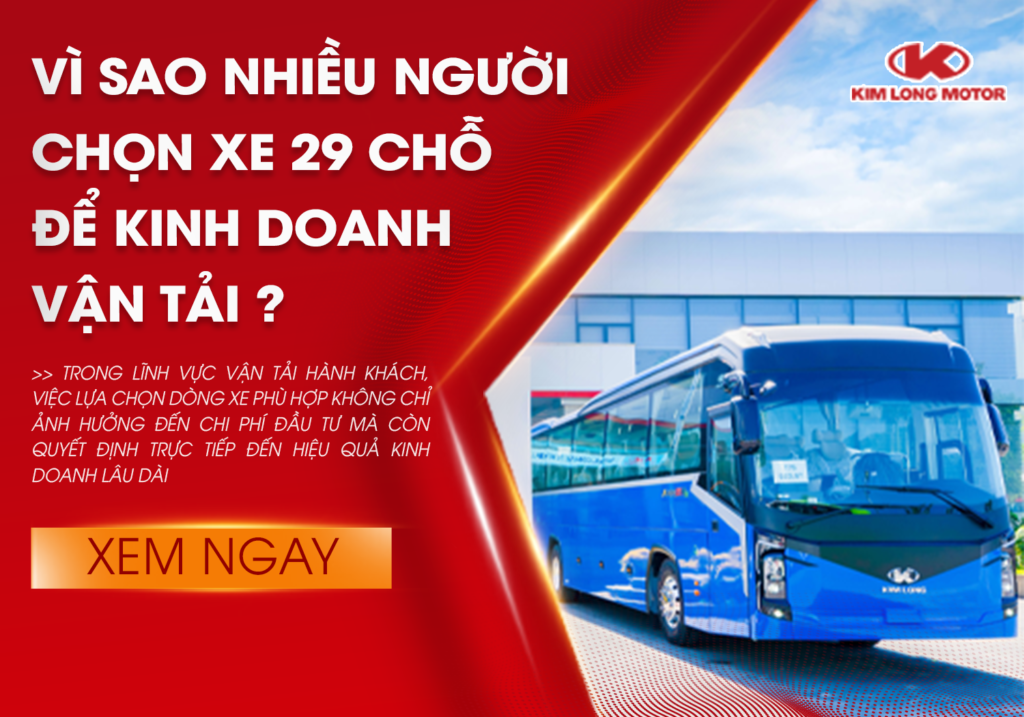 Xe khách 29 chỗ Kim Long 99 N29 kinh doanh vận tải