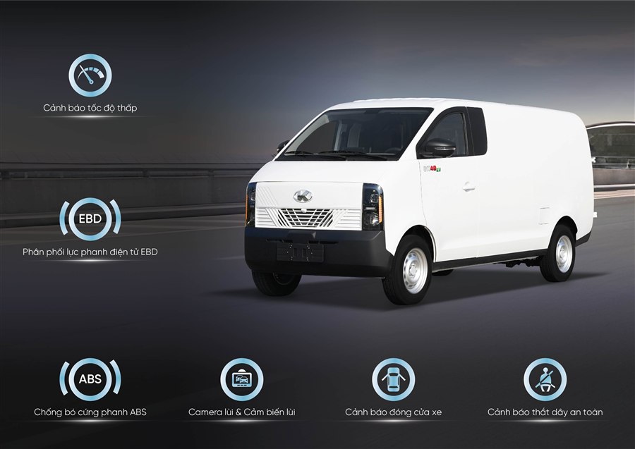 Van điện GK 48EV – hệ thống an toàn ABS EBD CBC