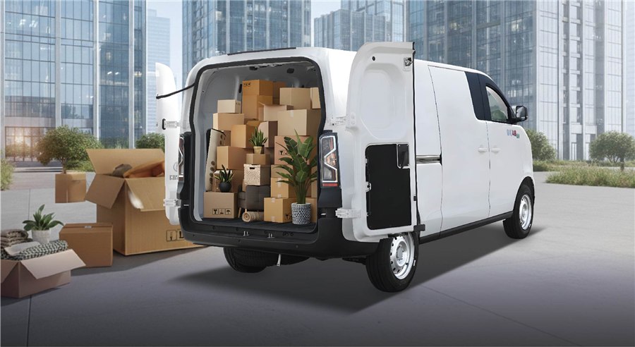 Van điện GK 48EV – khoang hàng chứa đầy tải 945 kg
