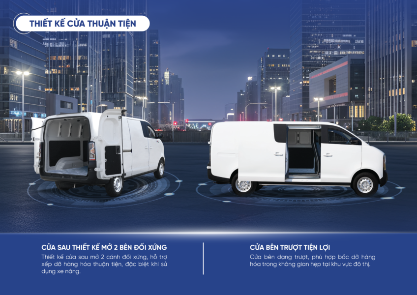 Van điện GK 48EV – thân xe nhỏ gọn phù hợp giao hàng đô thị