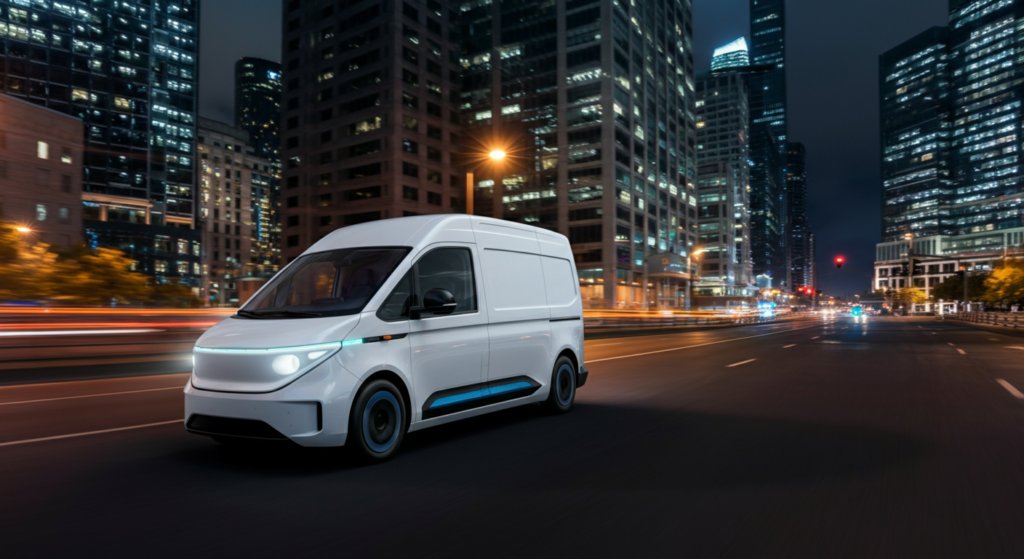 Van điện GK48-EV Kim Long Motor xu hướng logistics xanh đô thị 2026